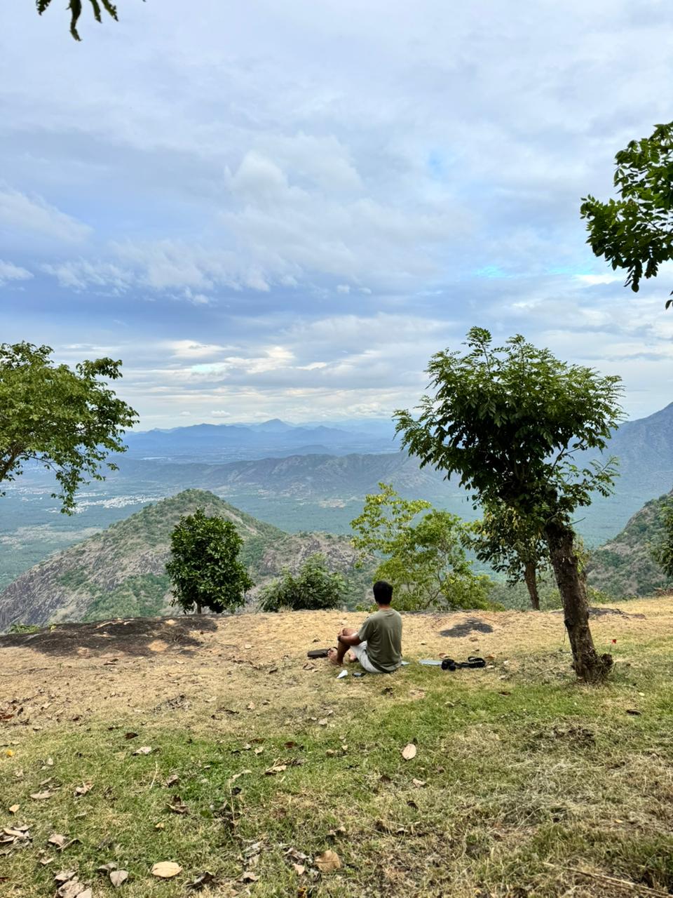Kushal contemplating in nature