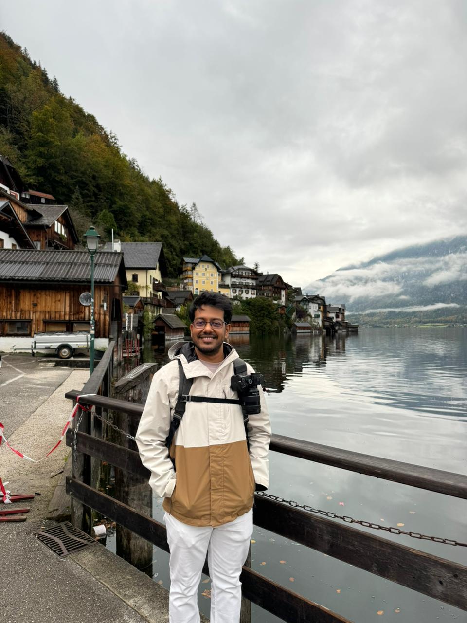 Kushal smiling in scenic location